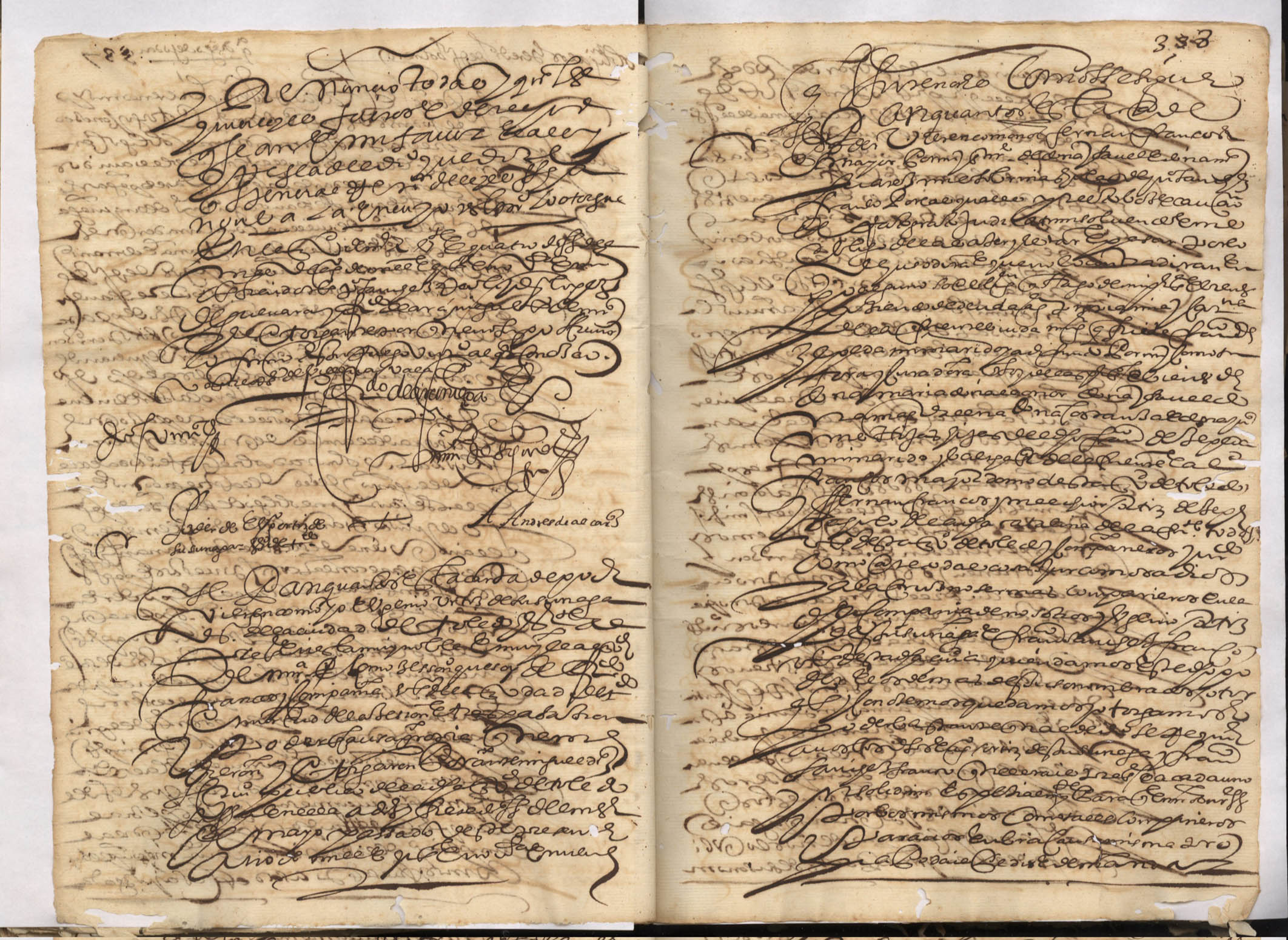 Registro de Martín de Segura, Murcia. Año 1599.